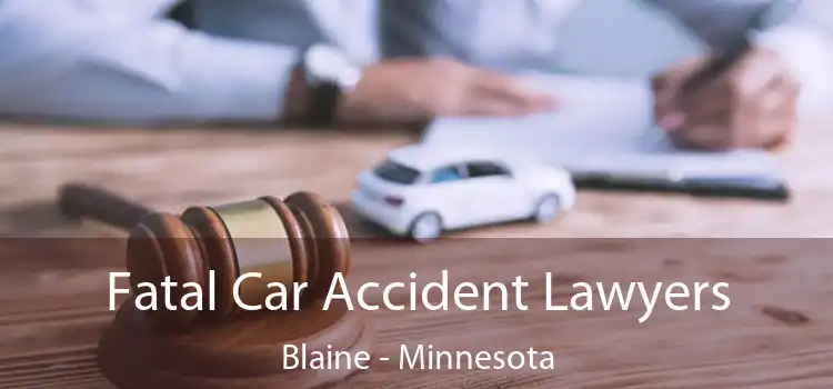 Fatal Car Accident Lawyers Blaine - Minnesota
