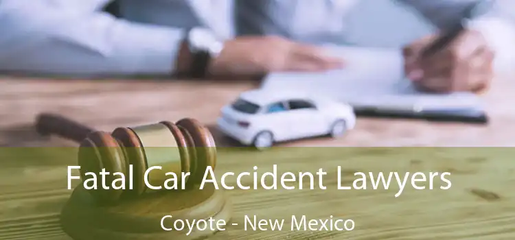 Fatal Car Accident Lawyers Coyote - New Mexico