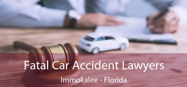 Fatal Car Accident Lawyers Immokalee - Florida