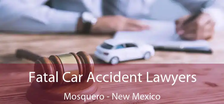 Fatal Car Accident Lawyers Mosquero - New Mexico