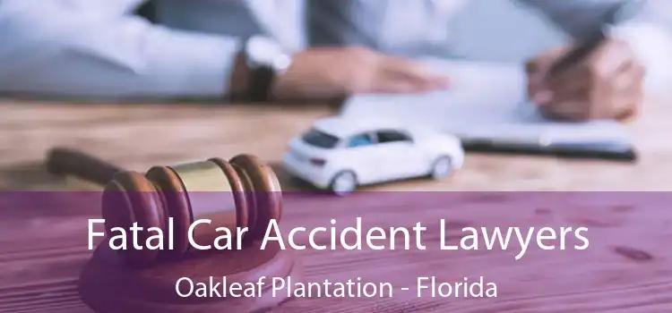 Fatal Car Accident Lawyers Oakleaf Plantation - Florida