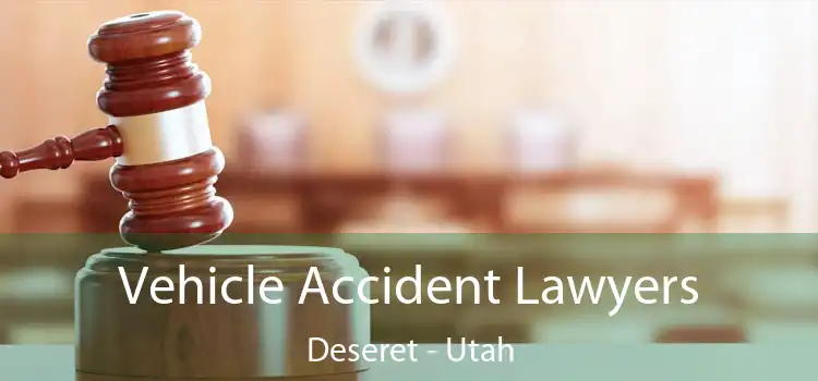 Vehicle Accident Lawyers Deseret - Utah